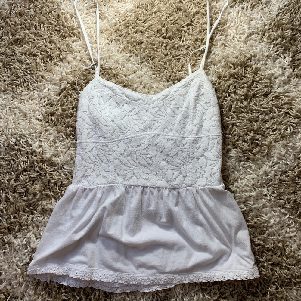 White Lace Tank